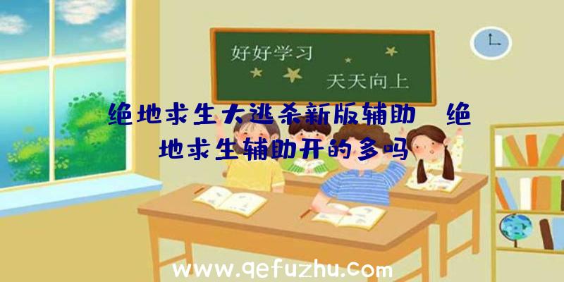 「绝地求生大逃杀新版辅助」|绝地求生辅助开的多吗